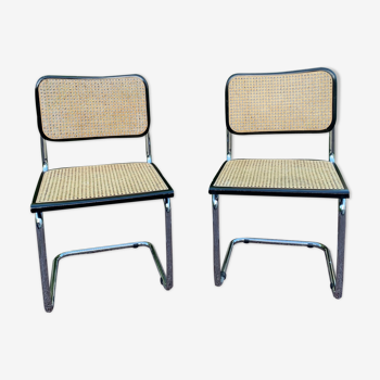 Pair of Cesca B32 chairs by Marcel Breuer