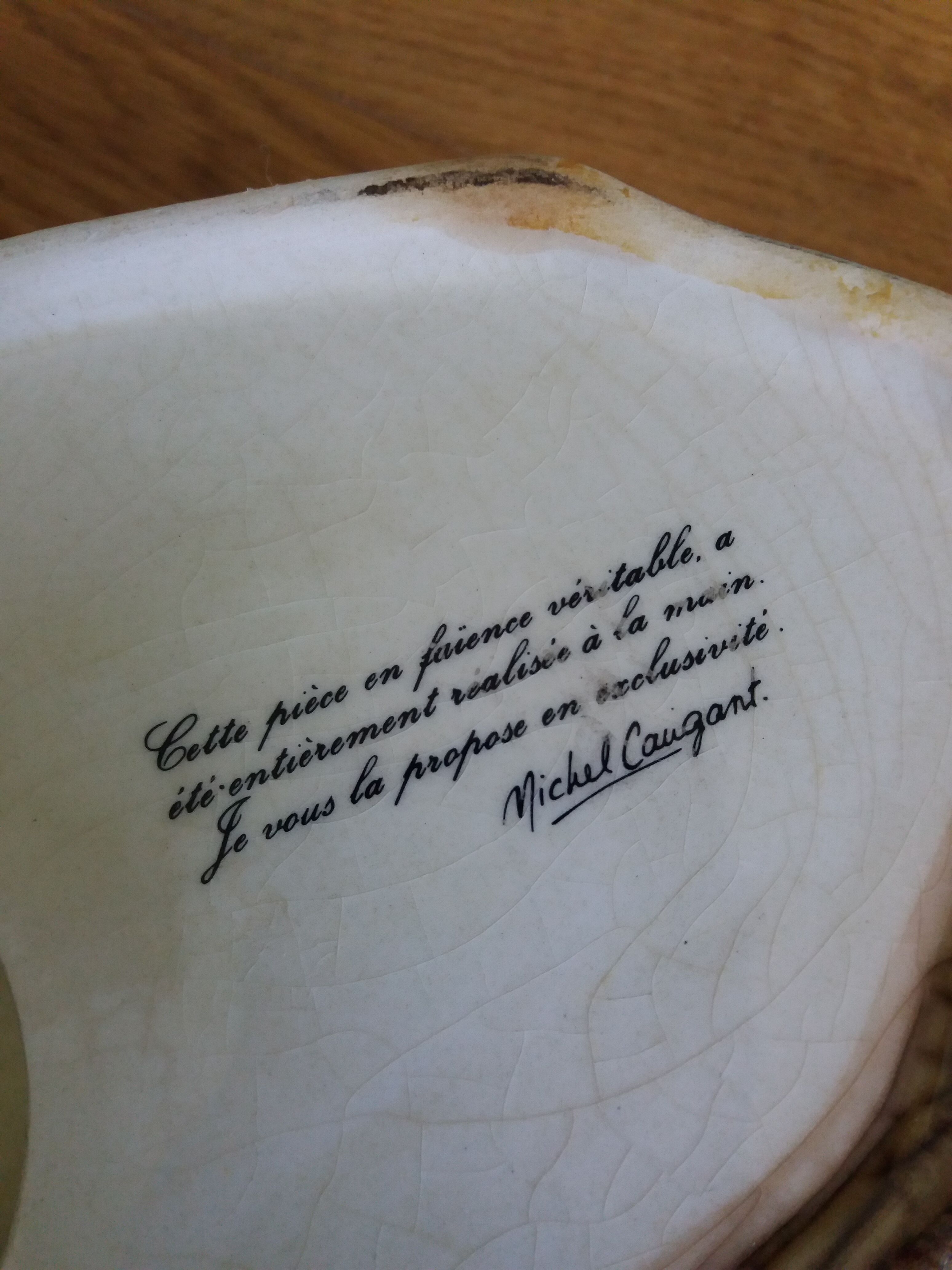 Box terrine zoomorphic deer deer Michel Caugant