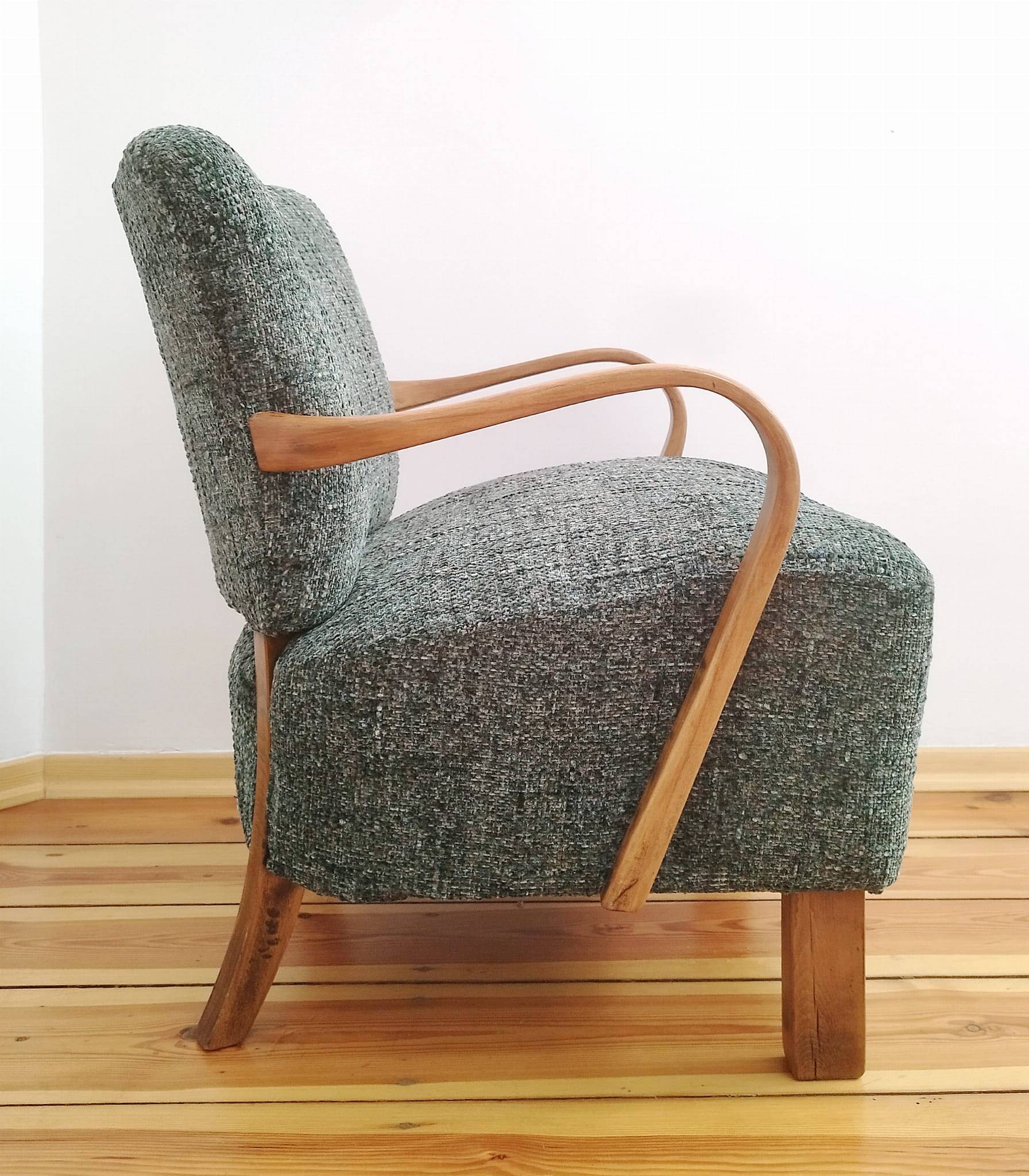 H 237 Armchairs by J. Halabala for Up Závody, Czechoslovakia, 1960s, Set of 2