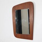 Vintage Scandinavian teak mirror 1960