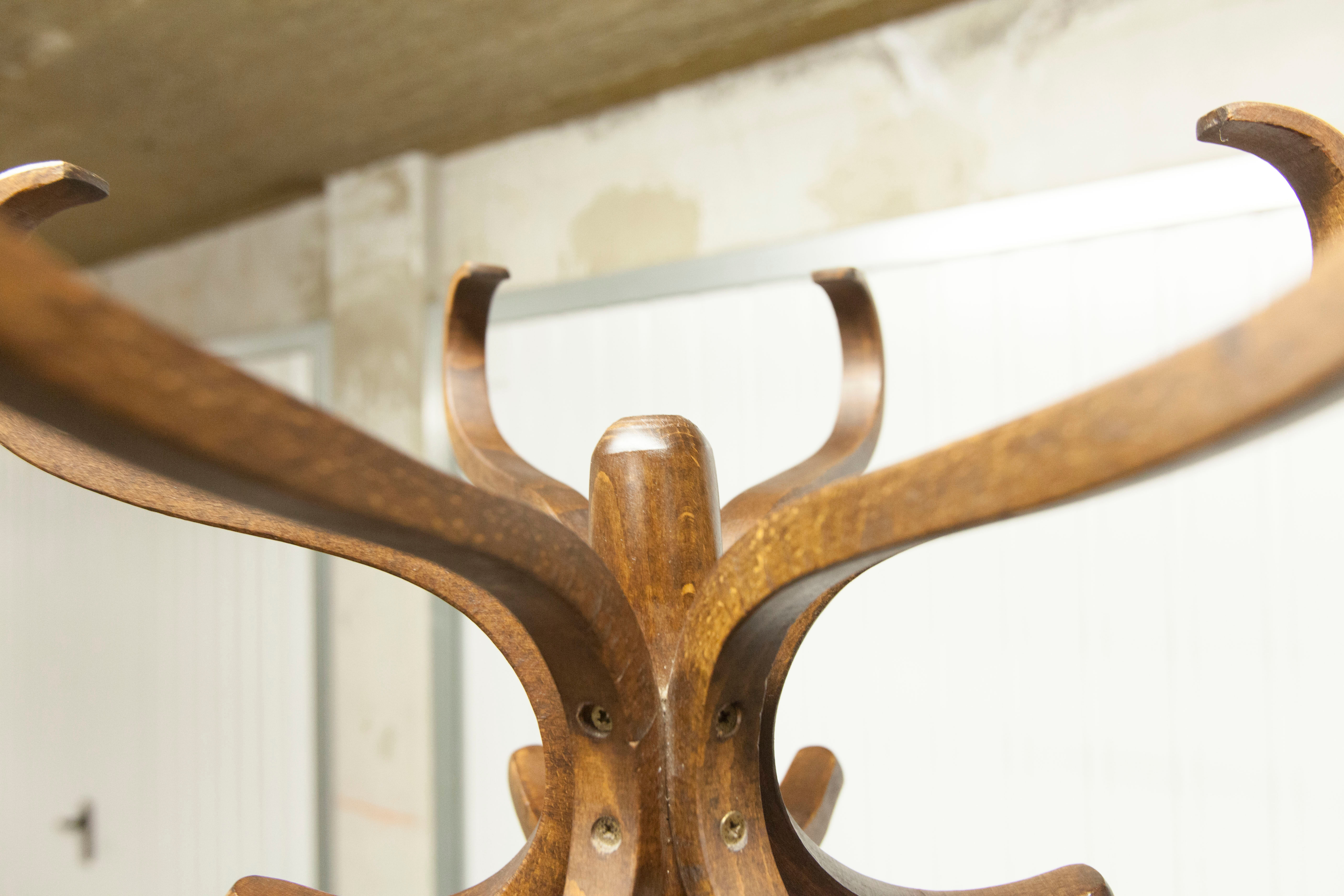 Baumann Parrot coat rack not stamped but belonging to a former factory worker