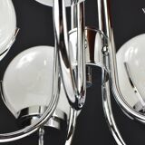 Modernist chrome chandelier