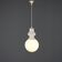Lustre vintage des années 1960 en verre blanc