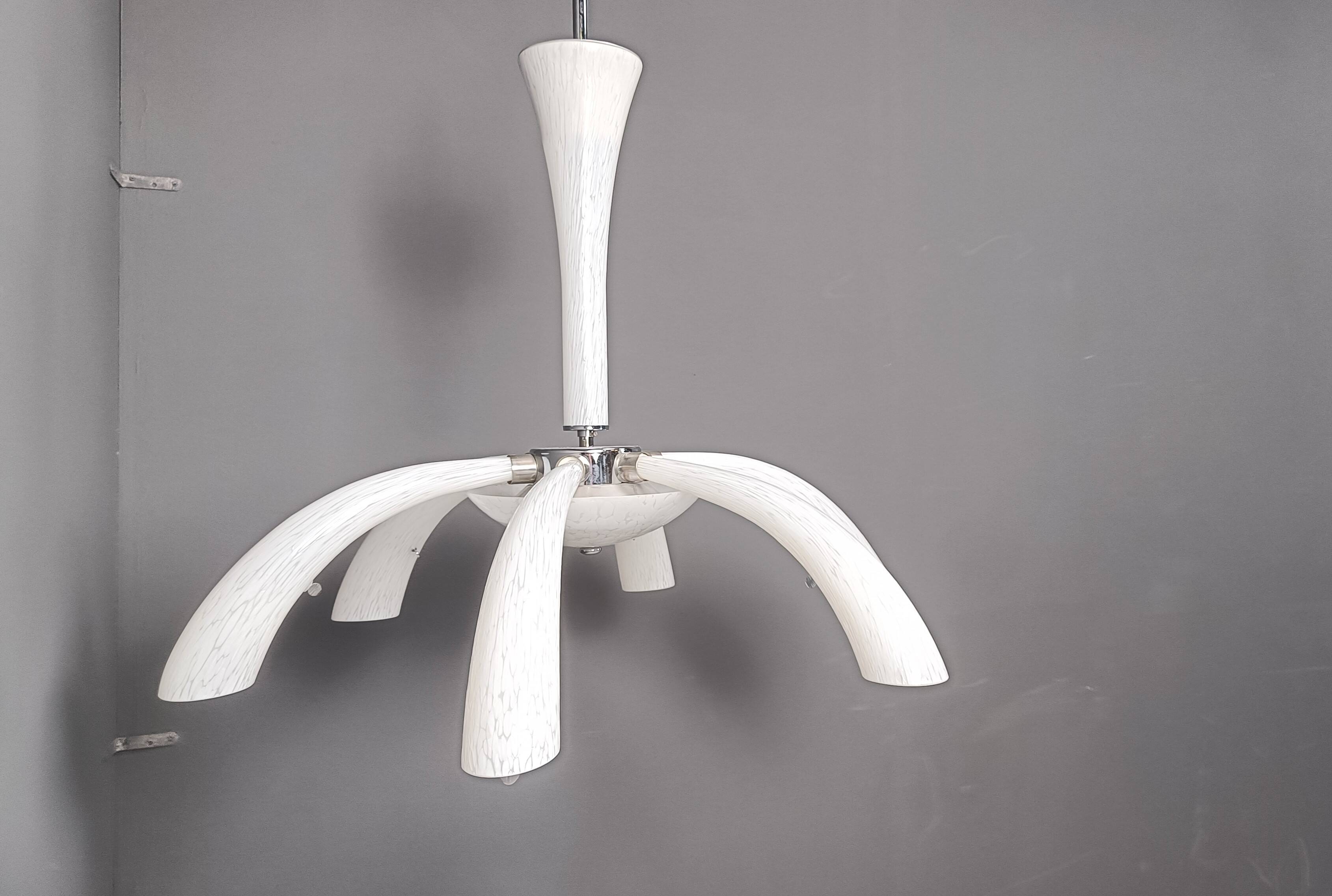 Mid century murano glass chandelier, 1970s