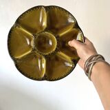 Vintage ceramic oyster plates from Gien