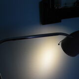 FLOOR lamp design COREP, lacquered steel taupe color, reclining
