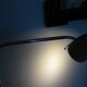 FLOOR lamp design COREP, lacquered steel taupe color, reclining