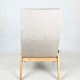 Beige danubio vintage design chair, 1970s