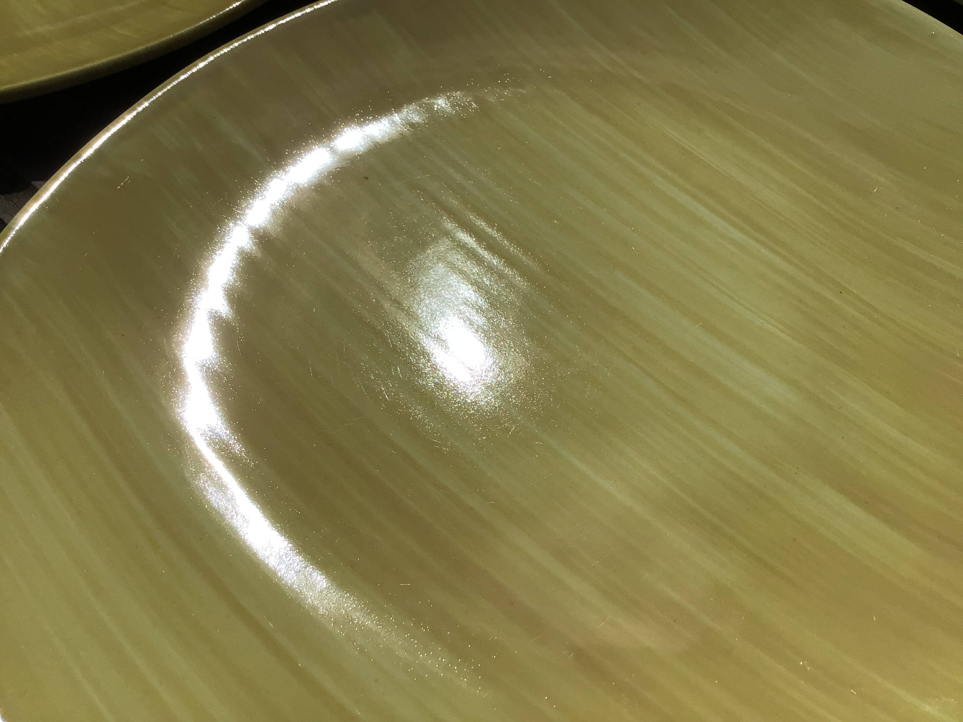 5 Salins Panama brushed oval dessert plates