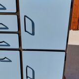 Closet in blue formica
