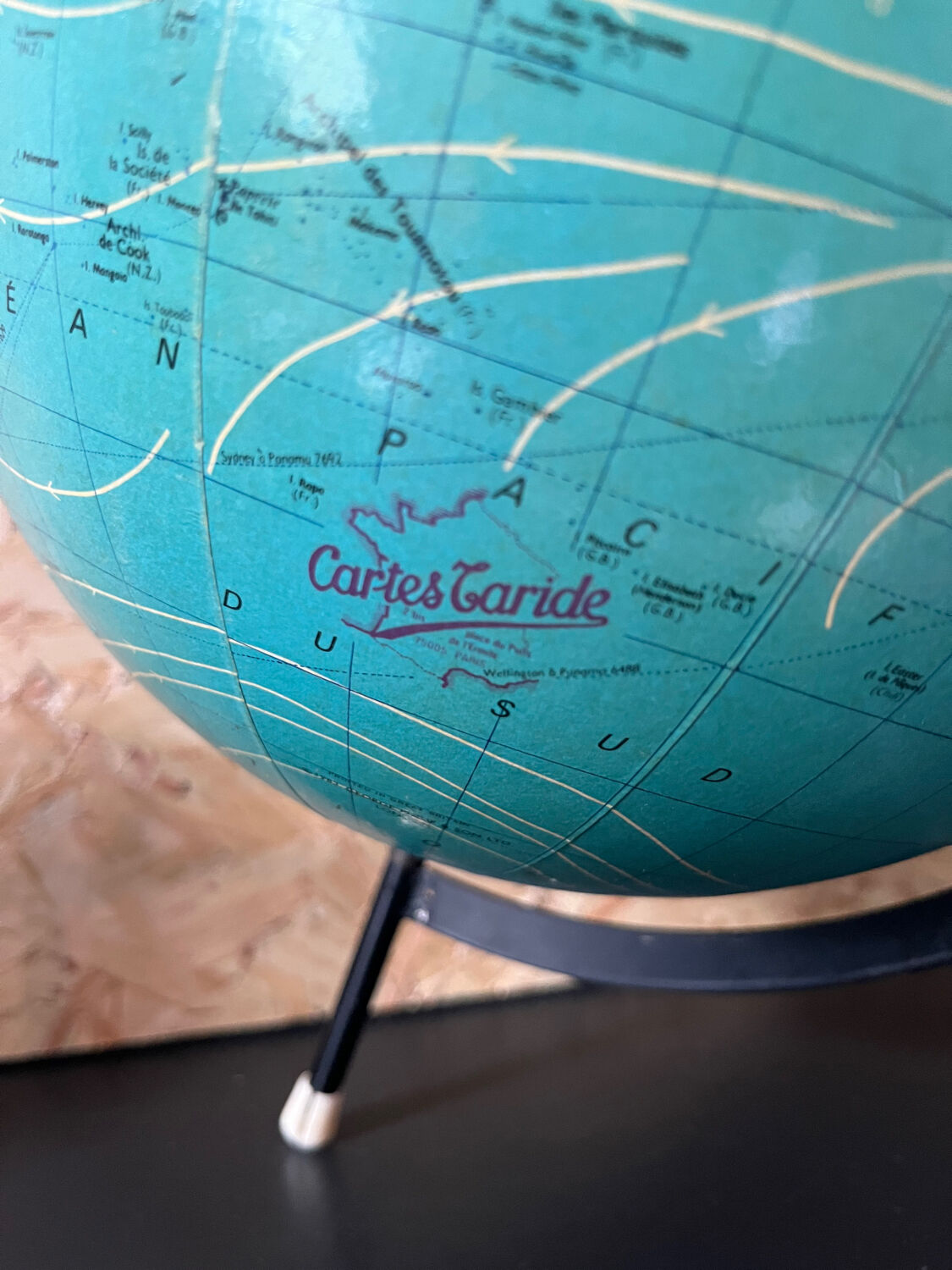 Globe world map tripod Taride