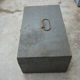 Wooden crate painted in grey