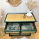 Commode rotin années 70