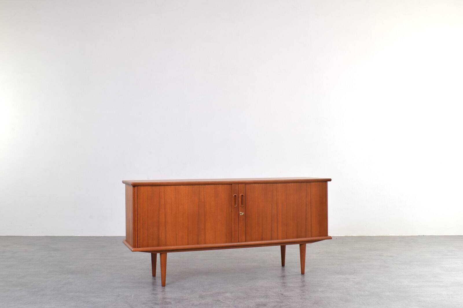Mid-Century Danish Teak Tambour Sideboard, 1960s