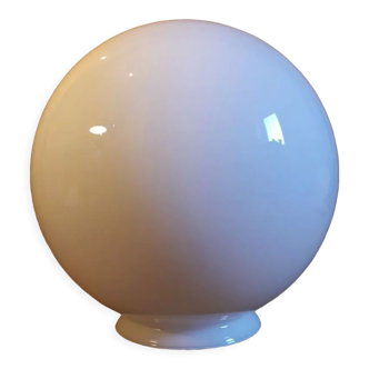 Globe 25cm en verre blanc