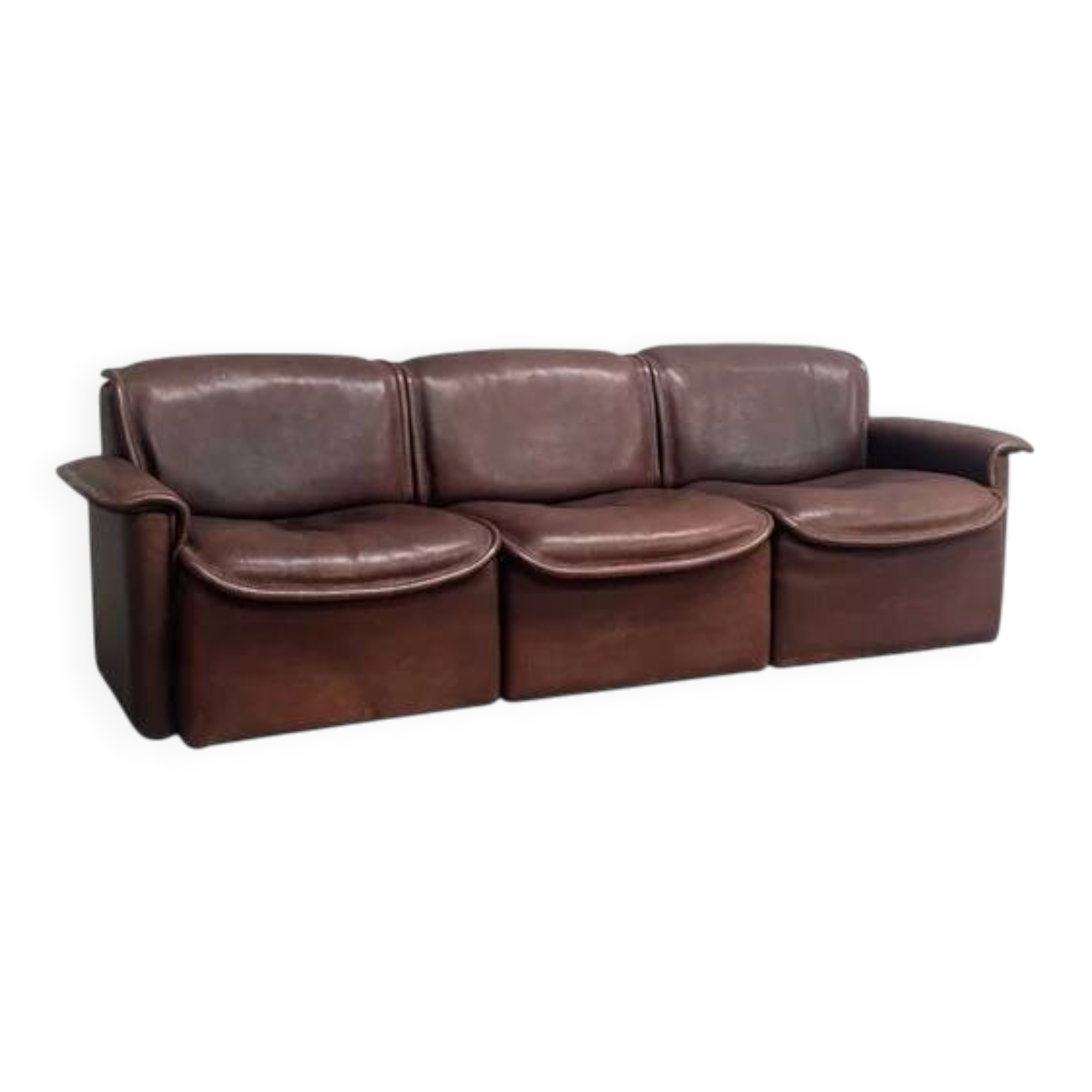 De Sede DS12 3 seat sofa, Switzerland 1970s