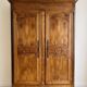 Antique Louis XV wardrobe in solid wood