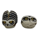 Set of 2 owls ceramic owl "Burr" made by Edvard Lindahl for Gustavsberg, 1960s