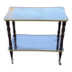 Desserte vintage double plateau doré