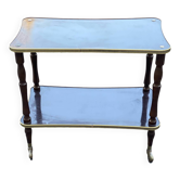 Desserte vintage double plateau doré