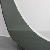 1980s Oval Italian Mirror