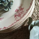 Flat plates Digoin Sarreguemines model "Margot"