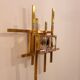 Pair of brass wall lamps from Sciolari