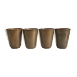 Cups / glasses in stoneware Vintage Digoin factory