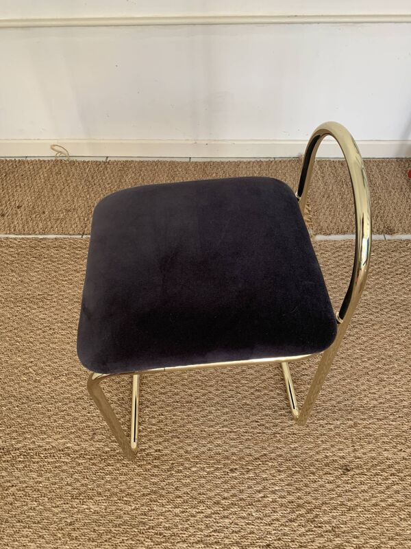 Chaises Angui Aytm en velours anthracite