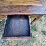 Old farmhouse table late 19th century in solid oak