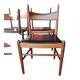 Chaises danoises en palissandre