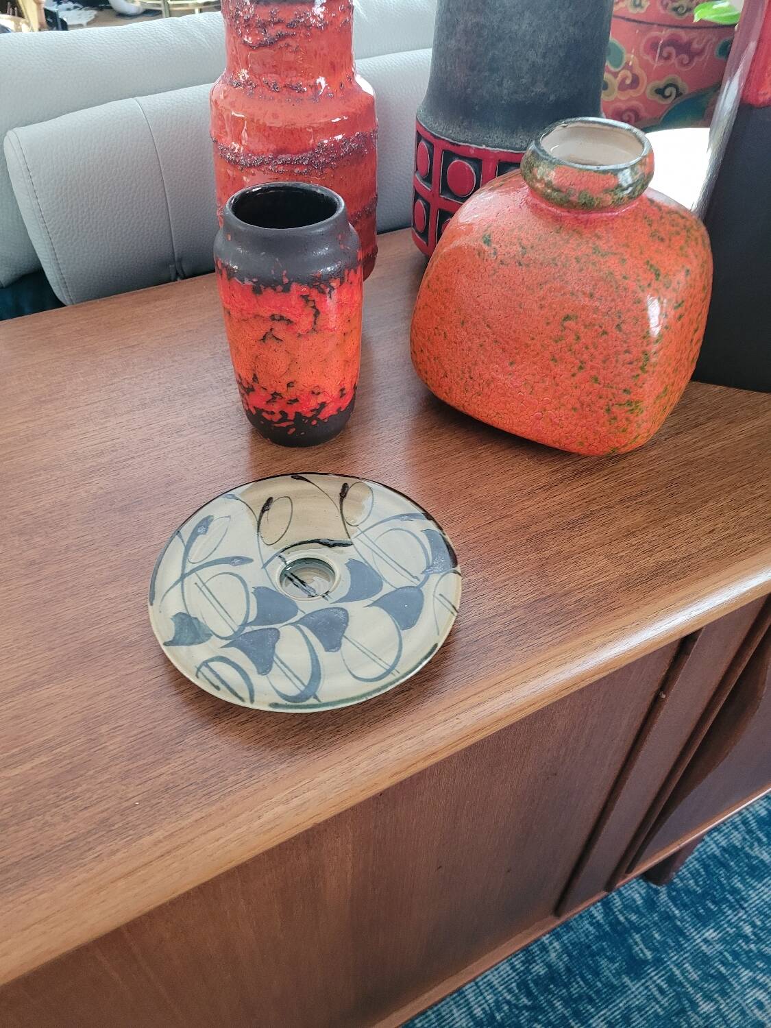 Vintage ceramic candle holder