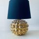 Lampe céramique bulles or
