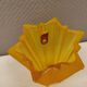 Yellow glass vase from German Walther glass estimated 1970-80s.
