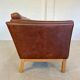 Mid century vintage danish skippers møbler 3 person sofa in coganc leather