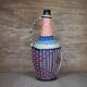 Braided thread bottle, plastic thread, scoubidou bottle, glass bottle, interior decoration,