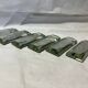 Set of 6 beveled glass knife holders