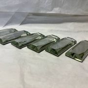 Ensemble de 6 porte-couteaux en verre biseauté