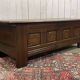 19th century Breton oak storage bench
