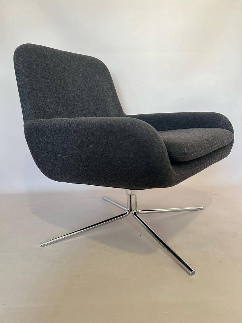 Fauteuil scandinave coco swivel de softline