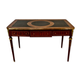 Bureau de style Louis XVI, marqueterie de bois précieux