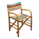 Vintage folding chair from the 1950s-60s in beech and fabric, Italy.