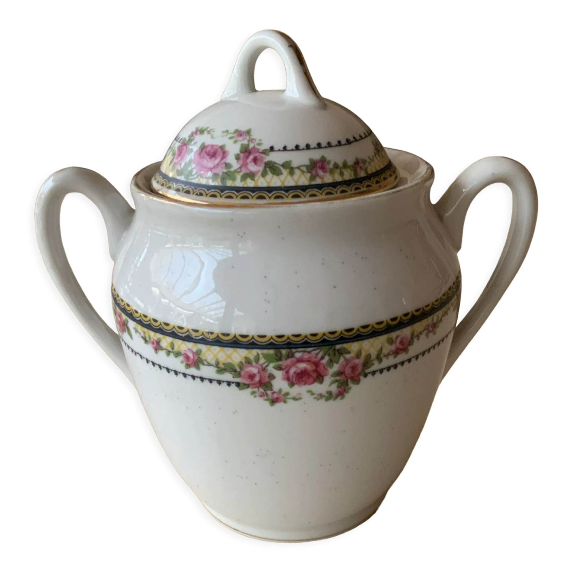 Porcelain sugar bowl