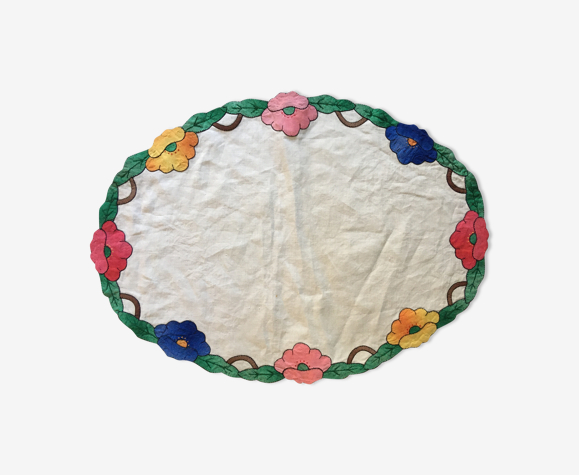 Vintage oval placemat 35x49