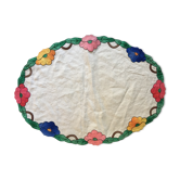 Vintage oval placemat 35x49