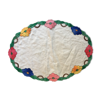 Vintage oval placemat 35x49