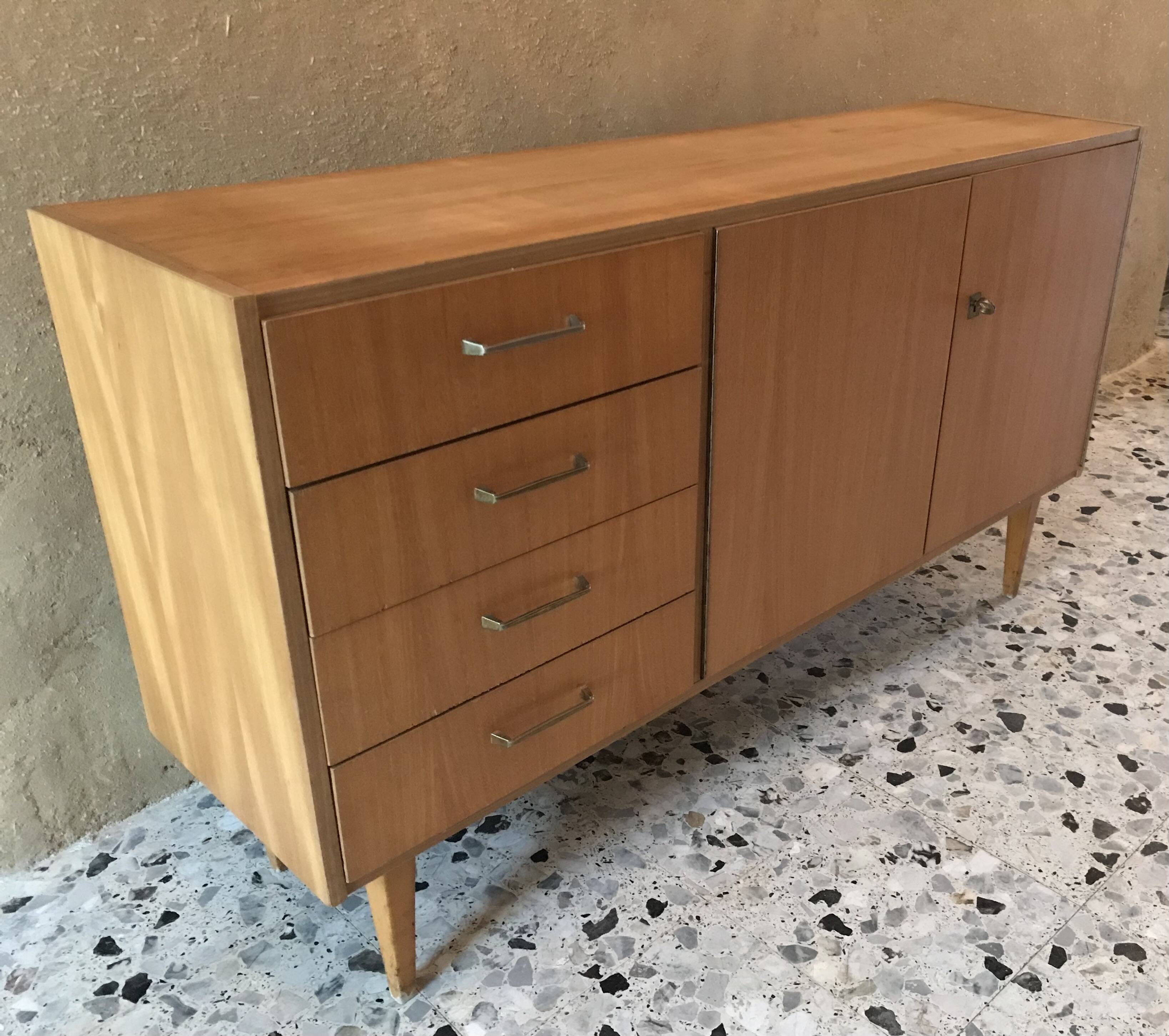 Vintage sideboard in light wood