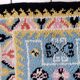 Tapis vintage français Savonnerie fait main en laine – 71 x 128 cm – 1960s