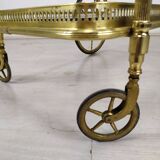 Vintage brass bar trolley service