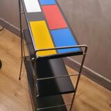 String shelf style piet mondrian black uprights 67hx20x49